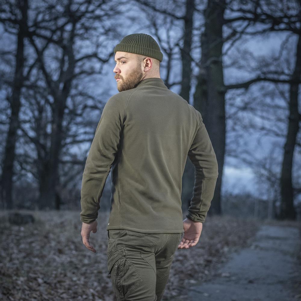 M Tac Military Fleece Delta Polartec Cardigan Raglan Dark Olive