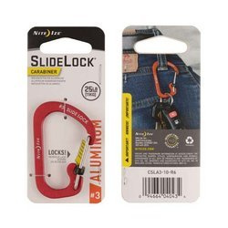 Nite Ize - Karabinek SlideLock® Carabiner Aluminum #3 - Czerwony - CSLA3-10-R6