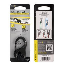 Nite Ize - Klamra naciągowa CamJam® XT Aluminum Cord Tightener - Czarny - NCJSA-01-R3