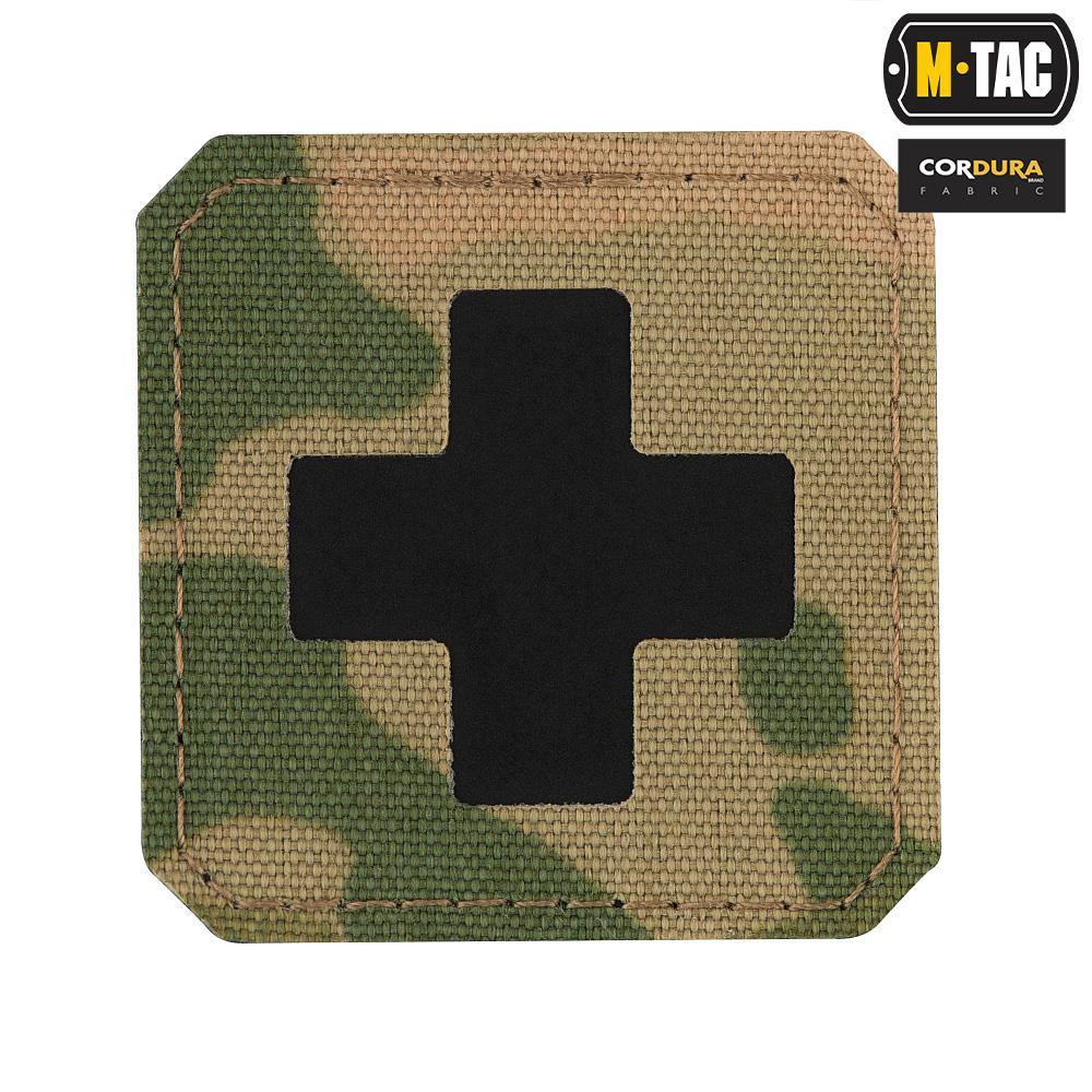 Naszywka Medic Cross Laser Cut Cordura D Czarny Multicam M Tac