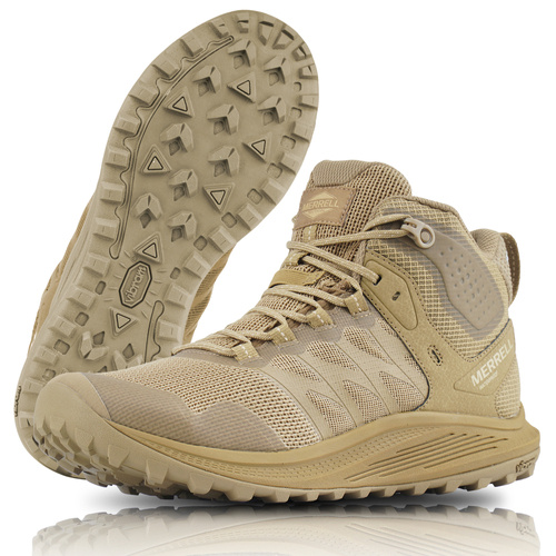 Buty Merrell Nova 3 Tactical Mid - Wodoodporne - Coyote