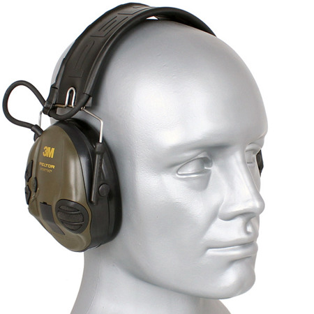 3M - Aktywne ochronniki słuchu Peltor SportTac - Zielony OD