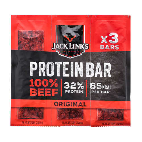 Jack Link's - Baton proteinowy z suszonej wołowiny Protein Bar - Klasyczny - 22,5 g - 3-pak
