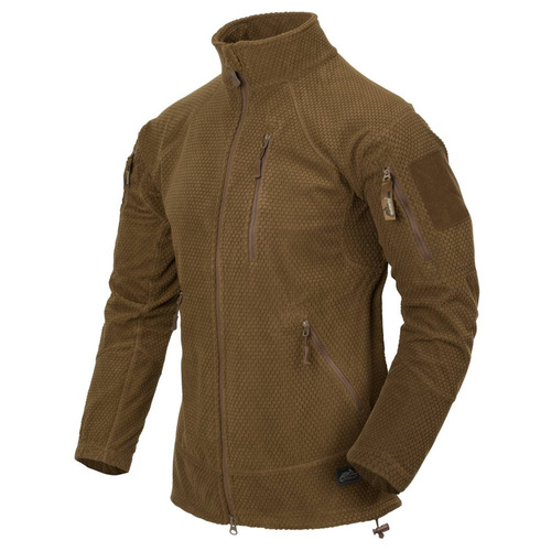 Bluza polarowa Helikon Alpha Tactical Grid Fleece - Coyote