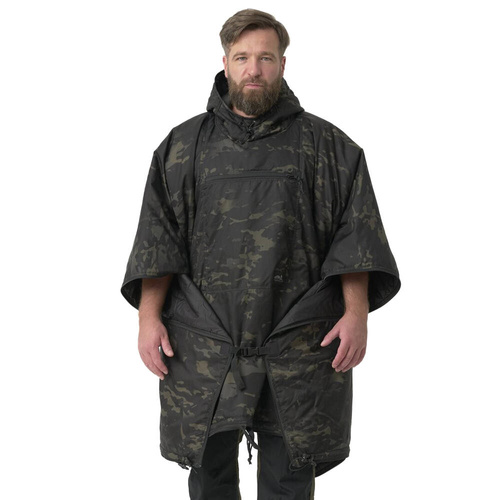 Poncho Helikon Swagman Roll - Climashield Apex - Multicam Black