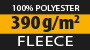 100% Polyester, 390g/m² Vlies