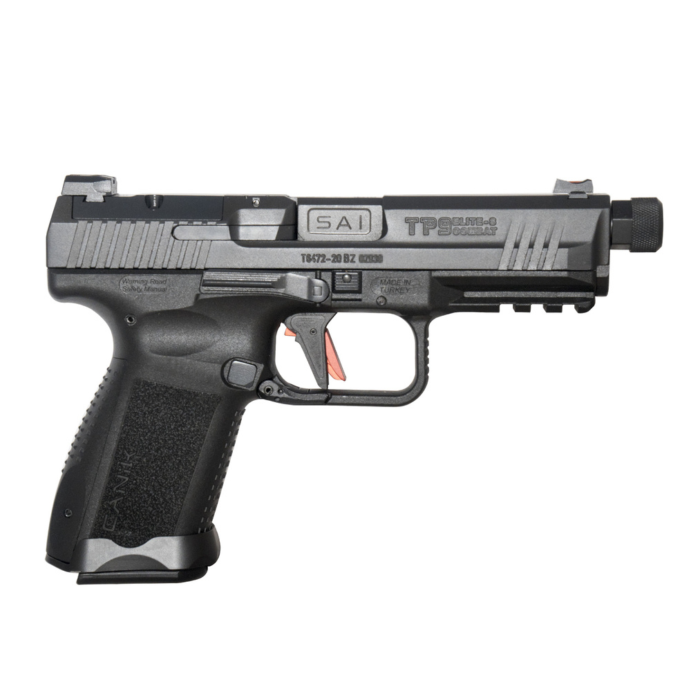 Canik TP9 Elite Combat Executive, 4.70” BLK SAI Threaded Barrel, 9mm, FDE