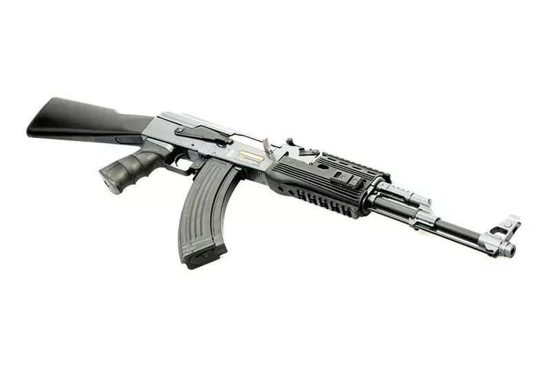 Iu-ak47m-nb Tactical Ak47 Ris Aeg W  Fixed Stock (bk), No