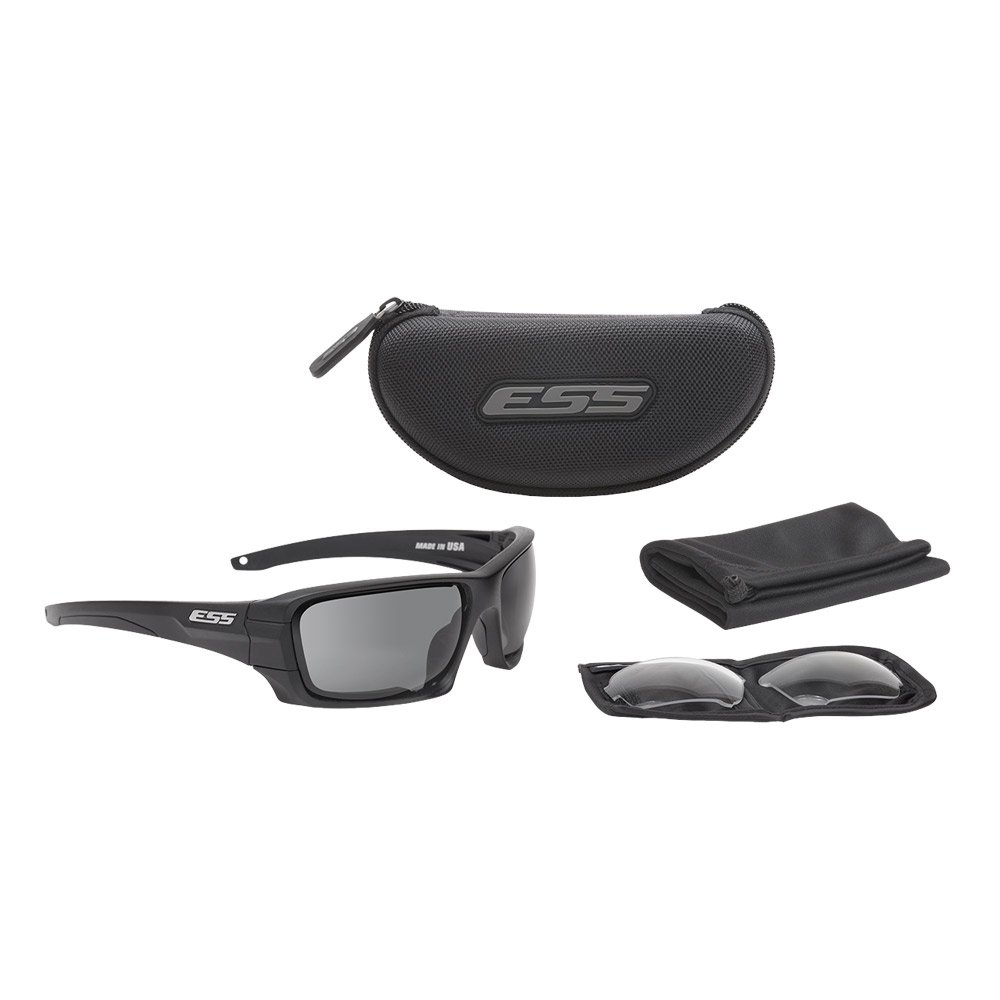 ESS - Rollbar Silver Logo Kit - Black - Clear / Smoke Gray