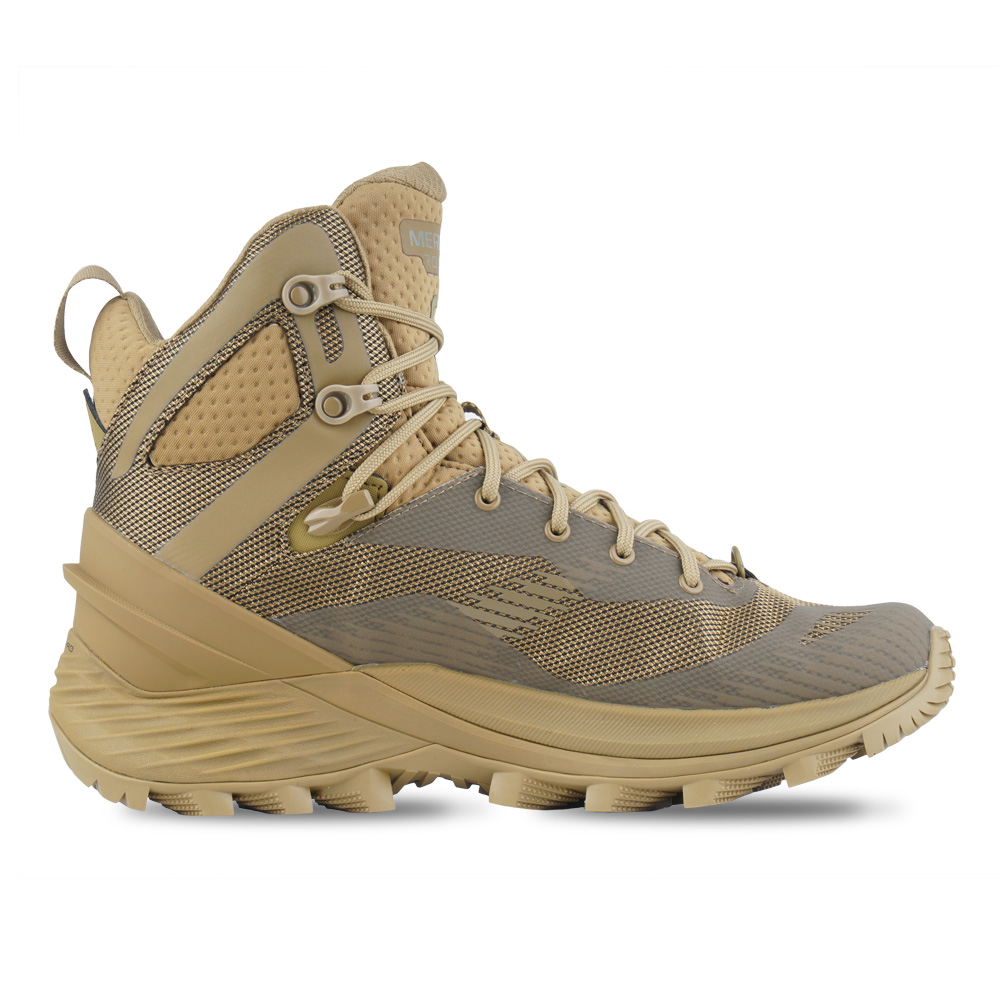 Merrell Rogue Tactical GTX Tactical Boots Medium Gore Tex Vibram Sole Dark Coyote J005253 best price check availability buy online with fast shipping