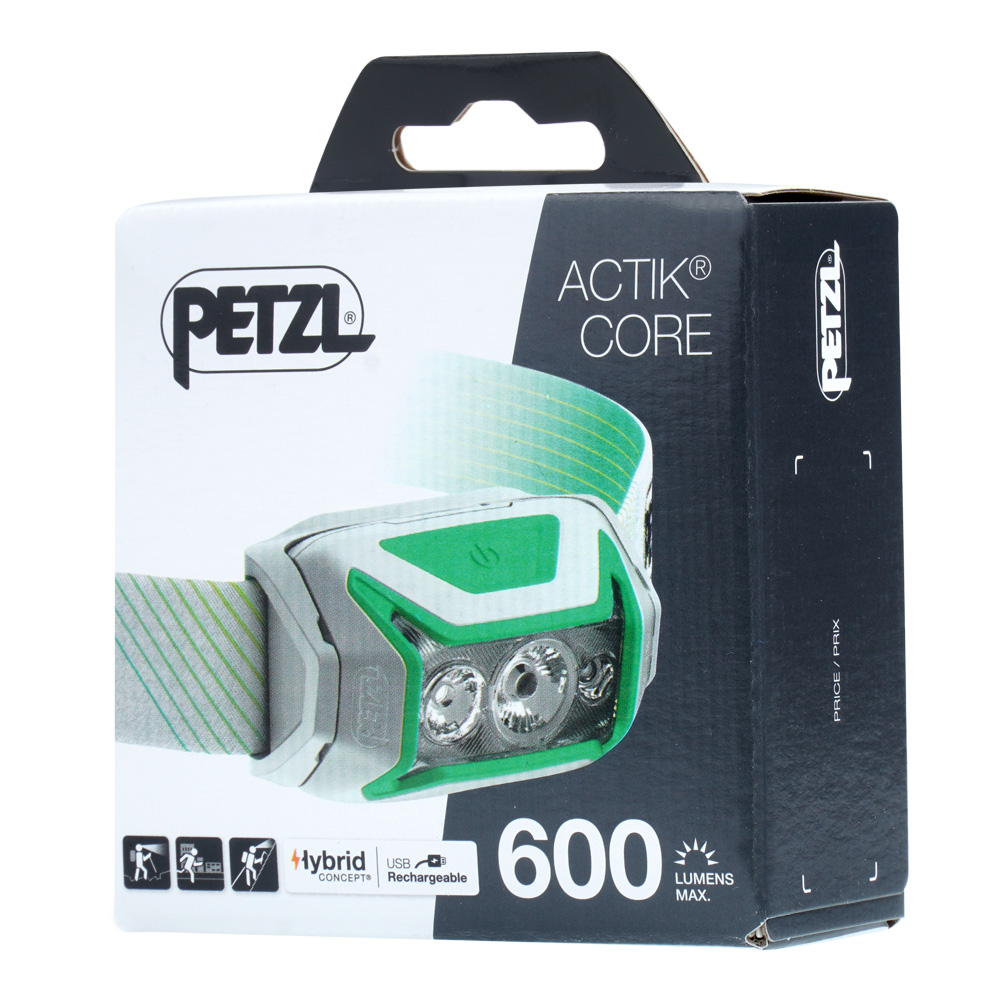 Petzl - Actik Core Rechargeable LED Head Flashlight - 600 lm - Green -  E065AA02