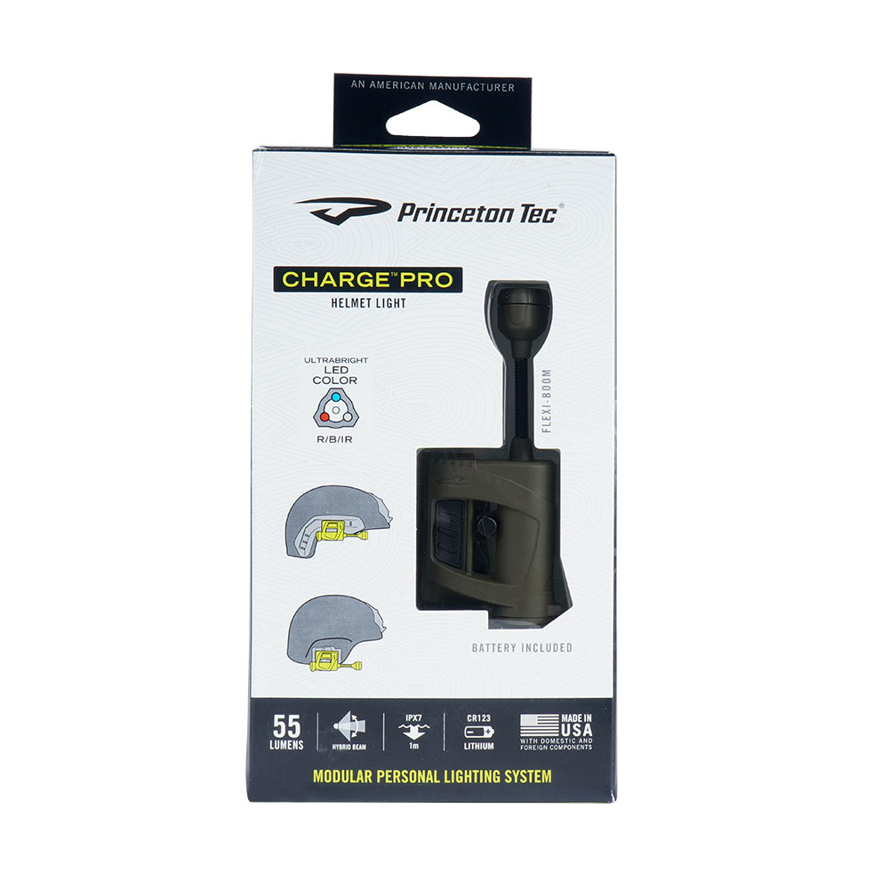 Princeton Tec Charge™ Pro Helmet Flashlight OD Green CP-RBI-OD best  price check availability, buy online with fast shipping