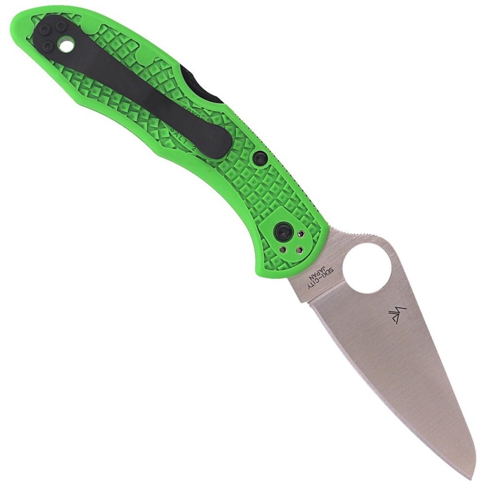 Spyderco - Salt 2 Folding Knife - LC200N - FRN - Green - C88FPGR2 best ...