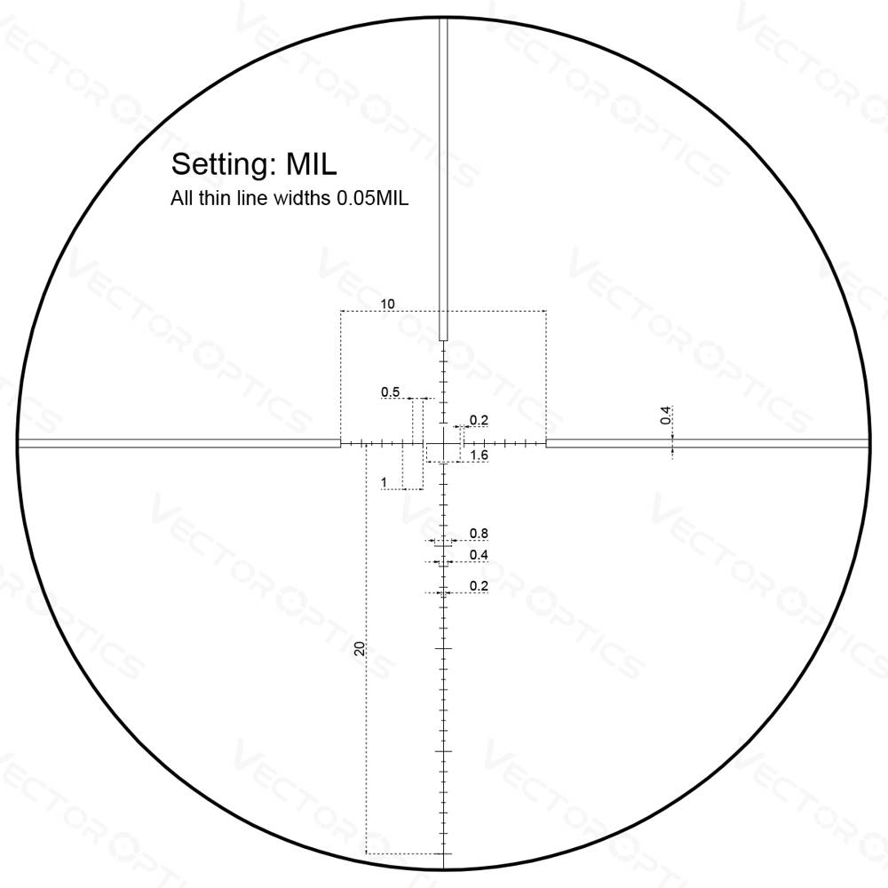 Vector Optics - Veyron 3-12x44 Rifle Scope - 30 mm - First Focal Plane ...