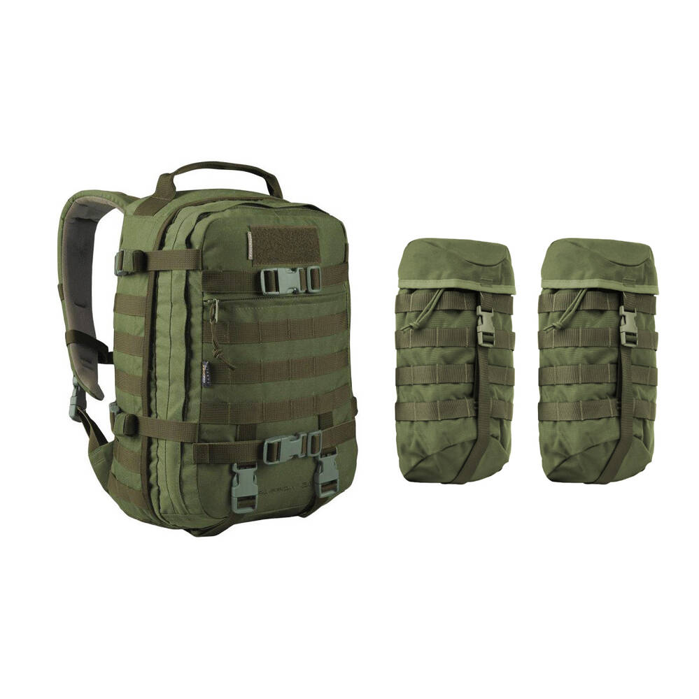 WISPORT - Sparrow 30 II backpack with two side pockets - 30 + 10 l - Olive  Green