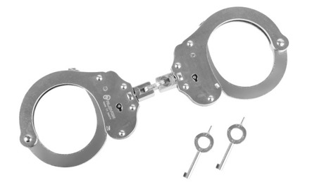 Alcyon - Steel handcuffs with loop - Double lock - Silver - 5230 - Handcuffs