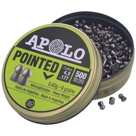 Apolo - Premium Pointed Airgun Pellets - .177 / 4.50 mm - 500pcs - E19101.G2 - Diabolo