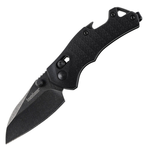 Kershaw - Craze EDC Folding Knife - Reverse Tanto - Flipper - DuraLock - Black - 8337 - Folding Blade Knives