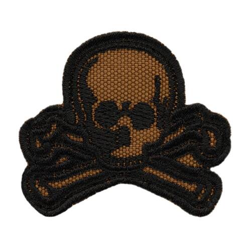 M-Tac - Old Skull Patch - Fabric - Black/Coyote - 51132502 - Morale Patch