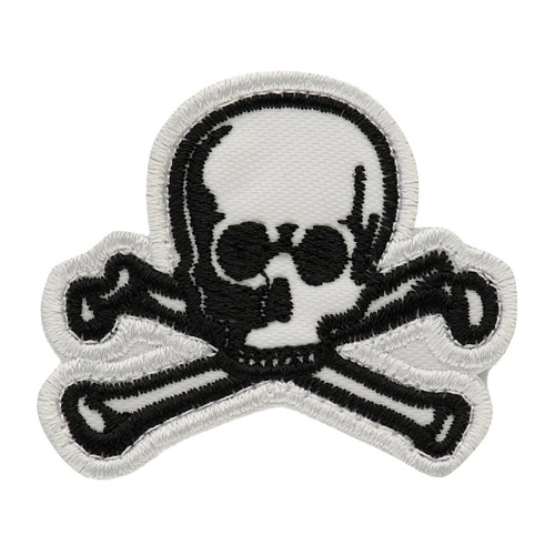 M-Tac - Old Skull Patch - Fabric - Black/White - 51132036 - Morale Patch