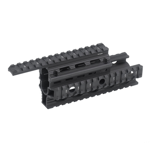 UTG - AK47 Handguard with Picatinny Rails - Aluminum - Black - MTU009 ...