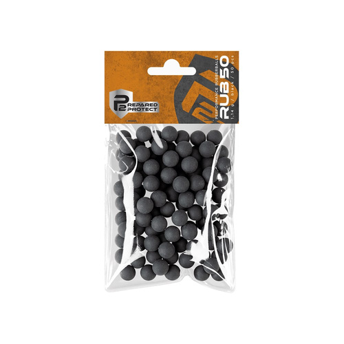 Umarex - Rubber Bullets P2P RUB .50 - Rubber - Black - 50 pcs. - 2.3501  - Defense Training Markers