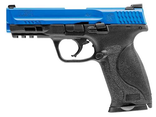 Umarex - Smith&Wesson M&P9 M2.0 T4E LE RAM Rubber Bullet Pistol cal. .43 - Black / Blue - 2.4749 - Defense Training Markers