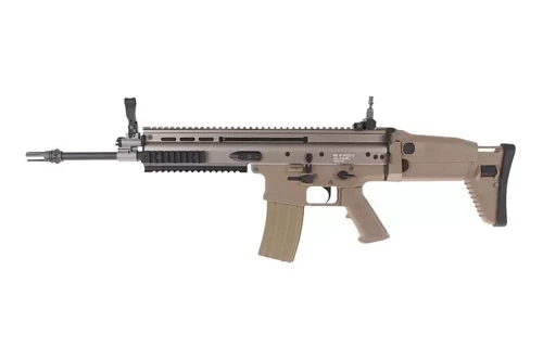 WE - AEG Replica of SCAR-L MK16 MOD 0 Carbine - Tan - WET-01-005926 - Electric Airsoft Rifles