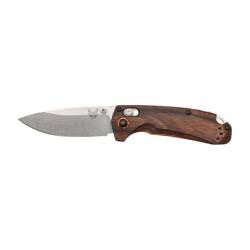 Benchmade - HUNT North Fork Folding Jagdmesser - Drop Point - Axis Lock - Holz - 15032