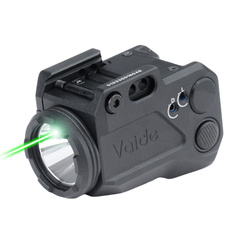 Vaide - Taktische Waffe LED-Taschenlampe mit Laser Compact Scrapper Combo - 500 lm - Schwarz - VAPLL-G01