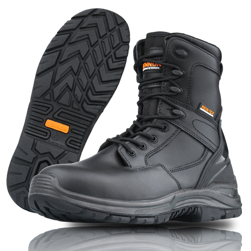 Bennon - Commodore S3 Militärstiefel - Leder - Regi-Tex - Schwarz - Z93860 - Produkty z szybką dostawą