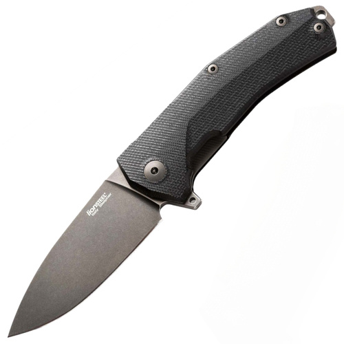 LionSteel - Taktische Messer KUR - Sleipner - Schwarz - KUR BBK - Klappmesser