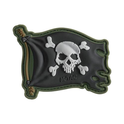 M-Tac - Jolly Roger Aufnäher - PVC - Olive Drab - 51116801 -  3D PVC Morale Patches