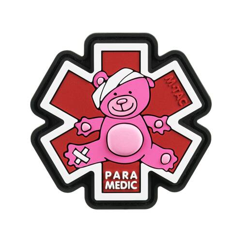 M-Tac – Sanitäter-Teddybär-Aufnäher – 3D-PVC – Weiß/Rot – 51348343 -  3D PVC Morale Patches