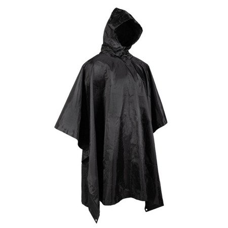 Mil-Tec - Poncho Basic Ripstop - Schwarz - 10628002 - Ponchos - Regenumhänge