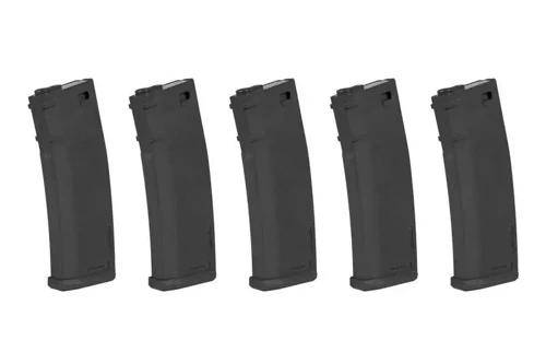 Specna Arms - S-Mag Mid-Cap Magazin Set - 5 Stück - 125 BB's - Schwarz - SPE-05-025718 - M16, M4 Magazine