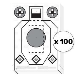 Helikon - Tarcza strzelecka RXQT do broni długiej - 100 szt.