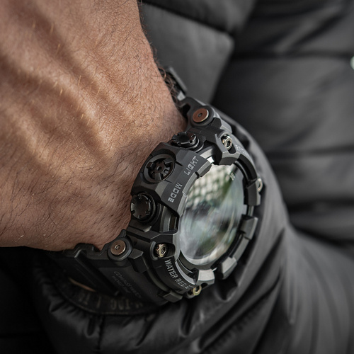 M-Tac - Zegarek taktyczny 2037 - LED - 5 ATM - Czarny - 50007002