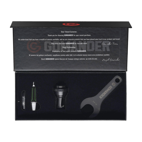 Gomander - Kompensator płomienia Helix - 5,56 mm - Gwint 1/2x28 UNEF-5 - Czarny - TB0.9613