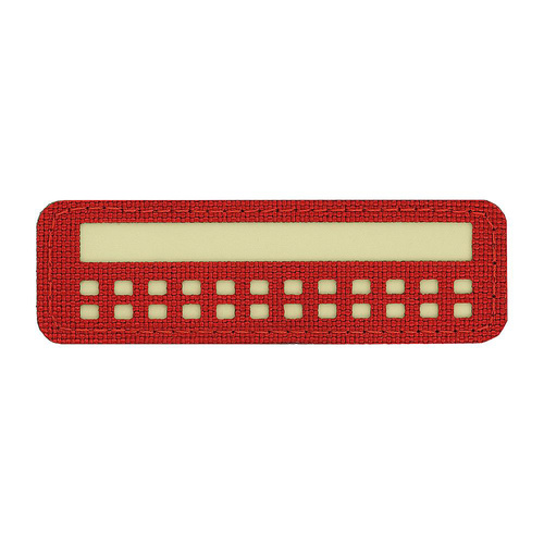 M-Tac - Naszywka - Flaga Polski - Fluorescencyjna - Piksele / Prostokąt - Czerwony - 51005233