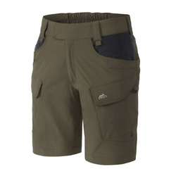 Helikon - Szorty damskie OTS® (Outdoor Tactical Shorts) 8.5" - Taiga Green / Czarne - SW-OTS-VL-0901A