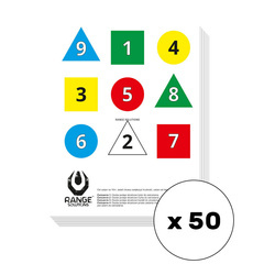 Range Solutions - Tarcze Strzeleckie Training - 50 szt - RAN-31-019062-00