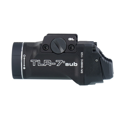 Streamlight - Latarka taktyczna na broń TLR-7 SUB - G43X/G48 - 500 lm - Czarna - L-69400