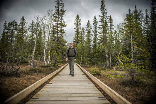 Helikon - Kurtka z kapturem Wolfhound Hoodie - Windpack Nylon - PenCott WildWood - KU-WLH-NL-45