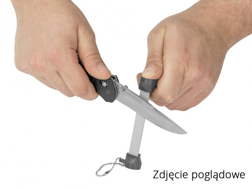 Lansky - Ostrzałka Mini Dog Bone Knife Sharpener - Biały / Czerwony - LCDOG