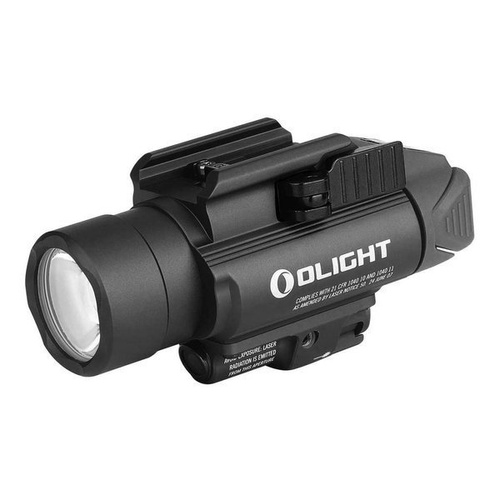Olight - Latarka taktyczna na broń z celownikiem laserowym BALDR Pro - 1350 lumenów - Czarny