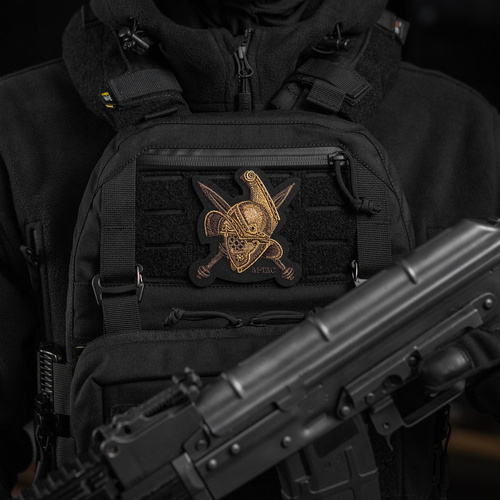 M-Tac - Naszywka Hełm Gladiatora - Haft - Cordura 500D - Złoty - 51374002