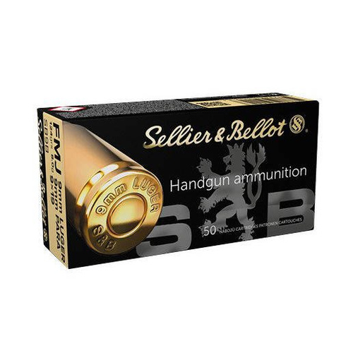 Amunicja Sellier&Bellot 9x19 Para FMJ 124 gr / 8.0 g - BOX 50 szt.