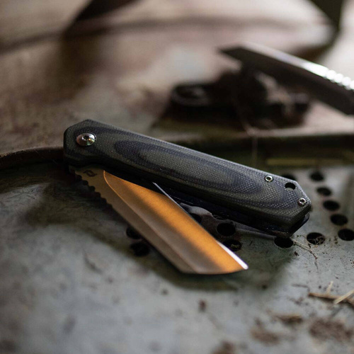 Schrade - Nóż składany EDC Lateral Folder - AUS-8 - Ciemnozielony - 1159291