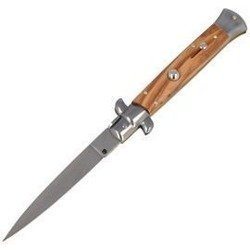 Frank Beltrame - Nóż sprężynowy Bayonet Stiletto - Ciemne drewno oliwne - 23cm - FB 23/94